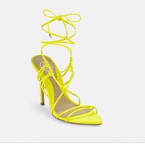 Missguided pointed toe lace up heels